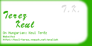 terez keul business card
